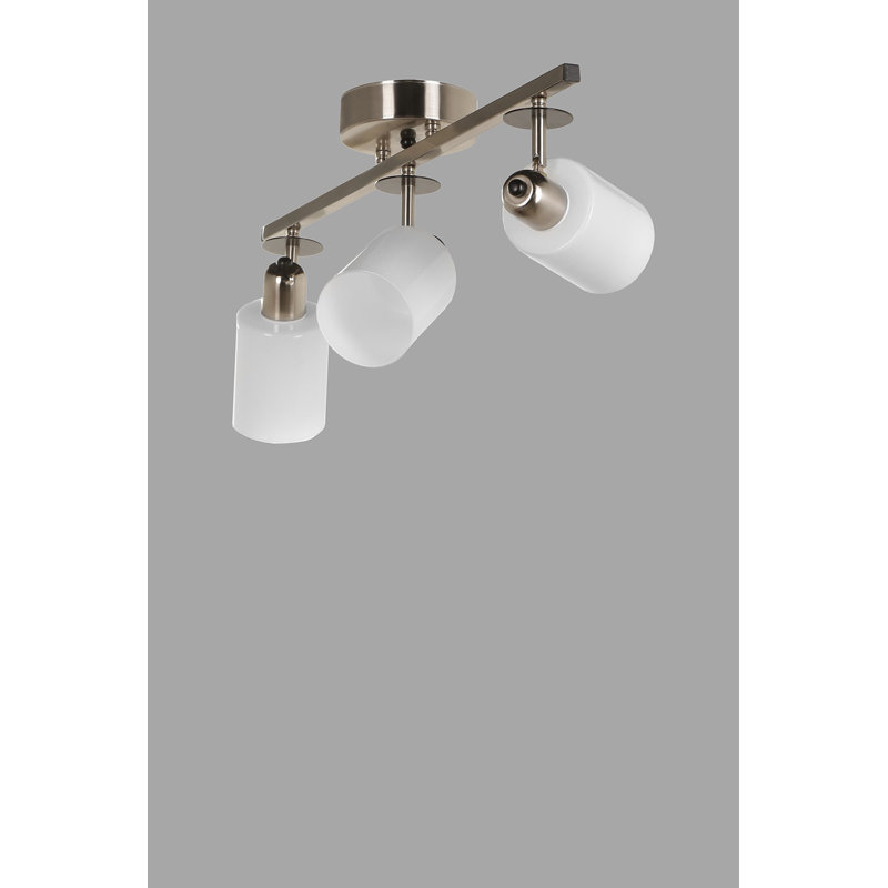Ensemble de rail d'éclairage 3 lumières 22,05 po Nomi, Or satiné