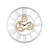 Astrid Glam 31"Dia Round Wall Clock with Roman Numerals Dial in Mirrored