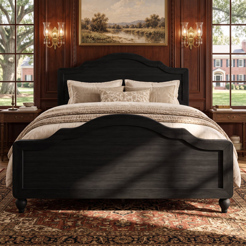 Hinton Full Panel Bed, Full / Double, Black