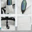 Fauteuil de bureau vibrant à 7 points Vinsetto, haut dossier, blanc