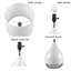Ensemble de 2 lampes de table en céramique 2 tons blanc / argent-818628474