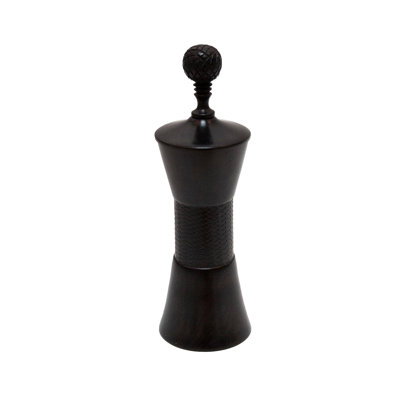 Ebony Wood Collection Wood Jar