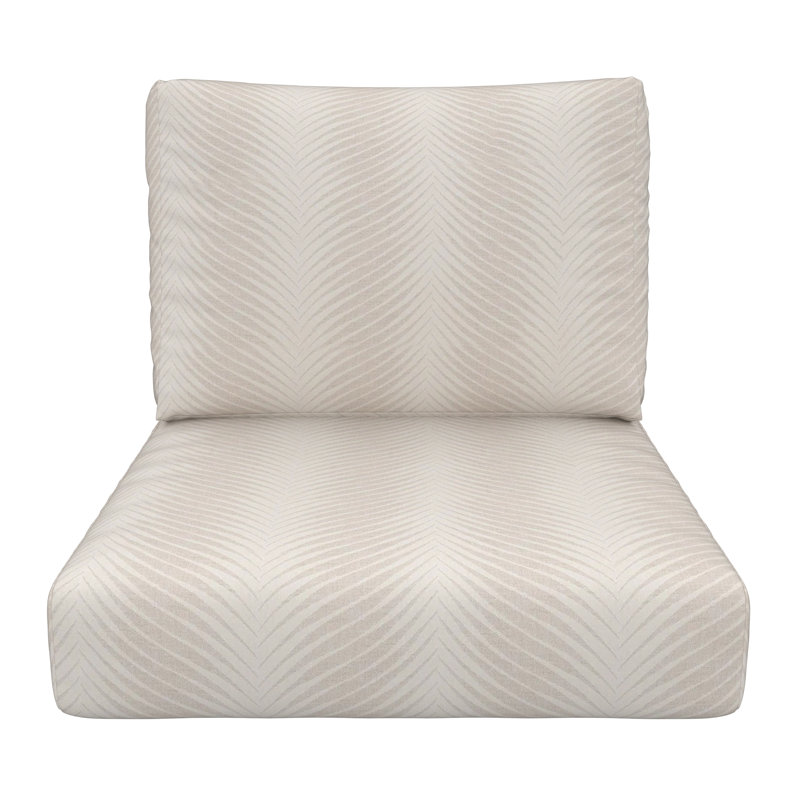 Coussin de siège Amala Sunbrella, L 25 po x P 5 po, Nuage d'horloge