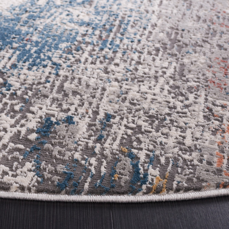 Kulig Performance Abstract Rug, Round 6'7"