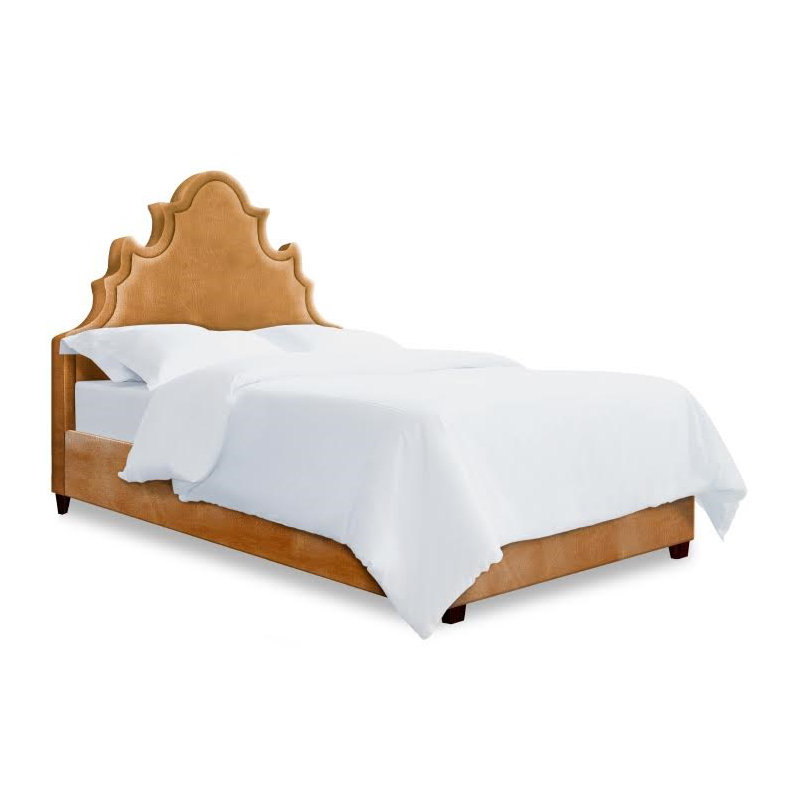 Sophie Upholstered Bed, Full, Turquoise
