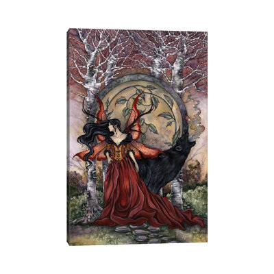 Beauty And The Beast by Amy Brown - Wrapped Canvas Print