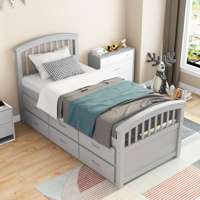 Platform Storage Bed With Drawers