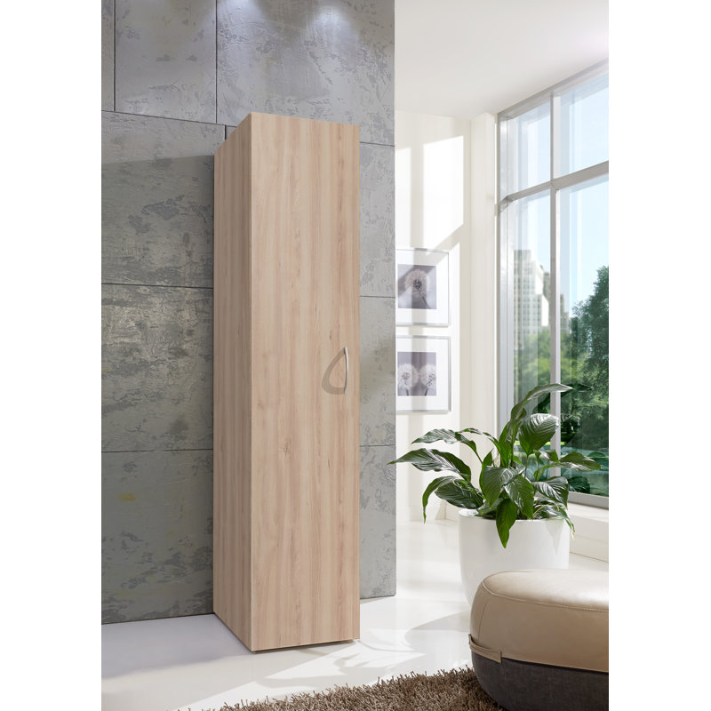 Almar 1 Door Wood Wardrobe