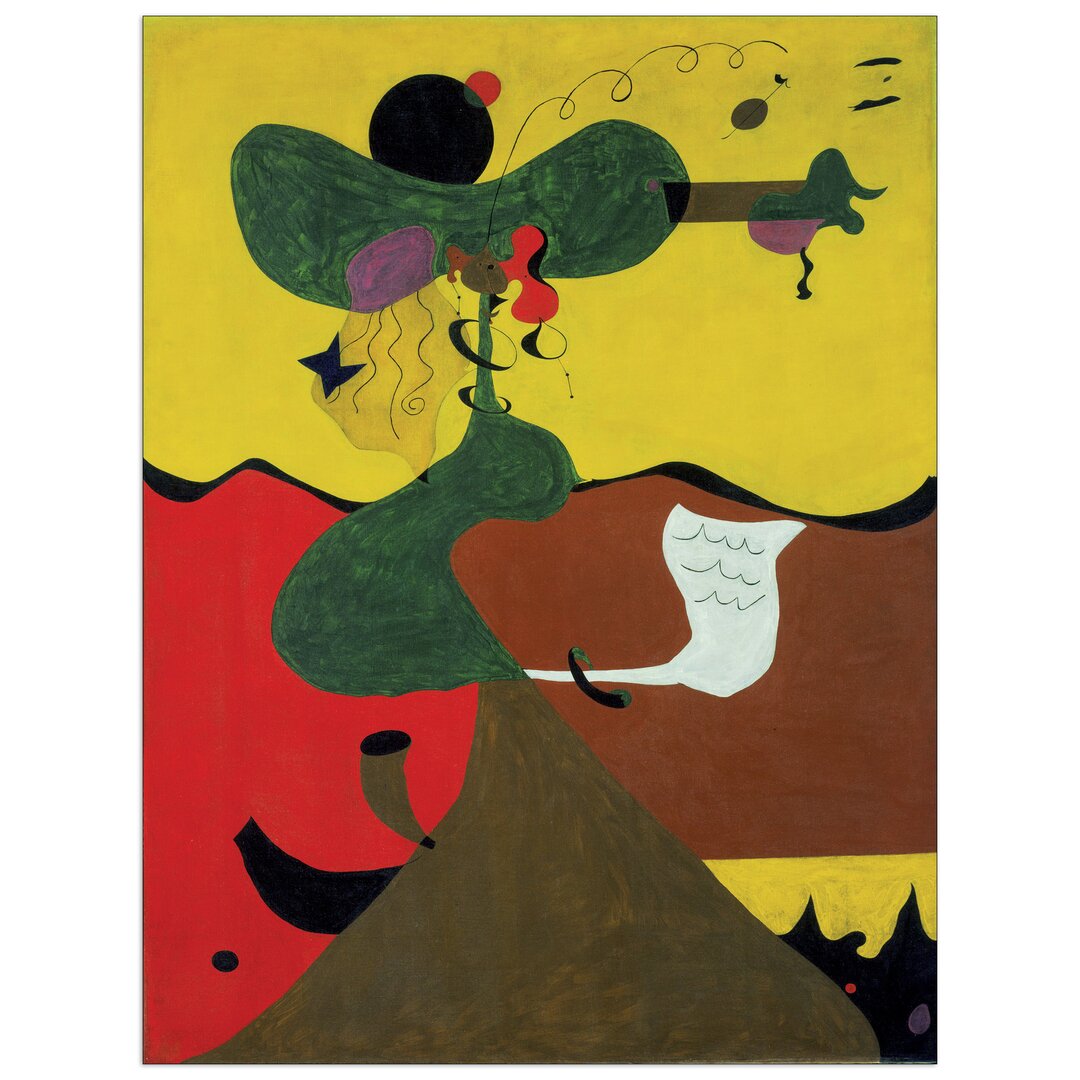 Wandbild „Portrait Of Mistress Mills" von Joan Miro, Kunstdruck