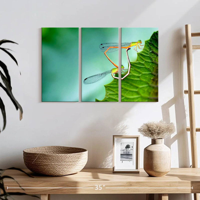 Brampt Dragonflies Mating, 48" H x 74" W