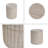 Outdoor/Indoor Lightweight Concrete Side Table