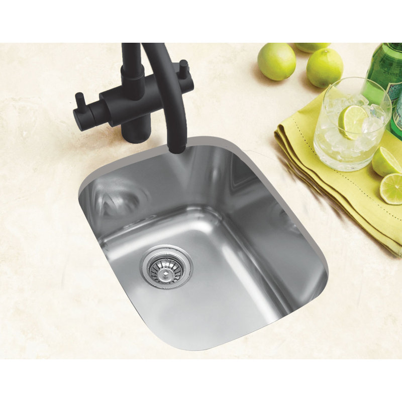 14-1/2" Single Bowl Bar Sink Undermount