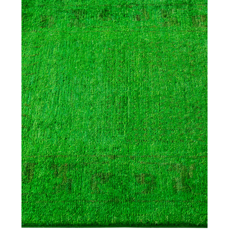 Overdyed One-of-a-Kind 2' 4" X 14' 0" Hand Knotted Area Rug