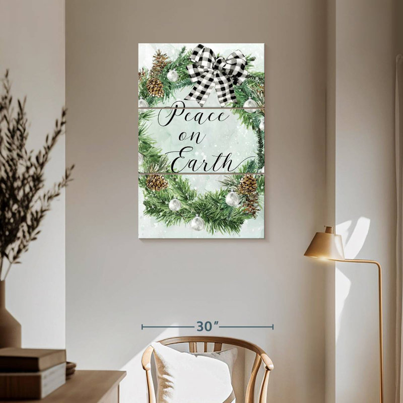 Couronne Tergel Peace On Earth, H 57 po x l 36 po