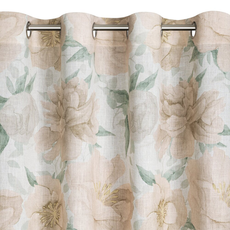 Polyester Blend Standard Eyelet Curtain Panel
