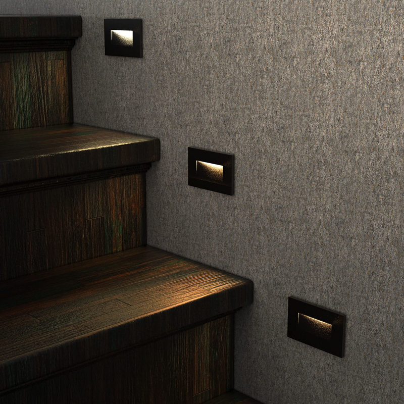 Dimmable LED Step Light, Black