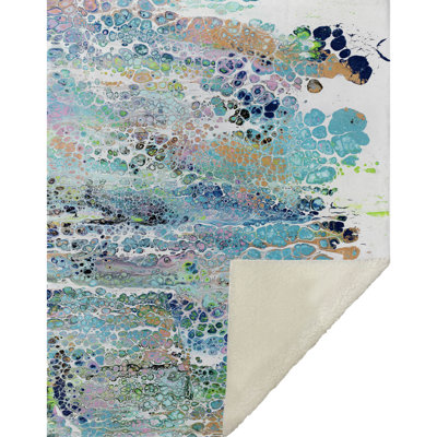 One Pixie Street Multi 50" x 70" Sherpa Throw Blanket, Multi