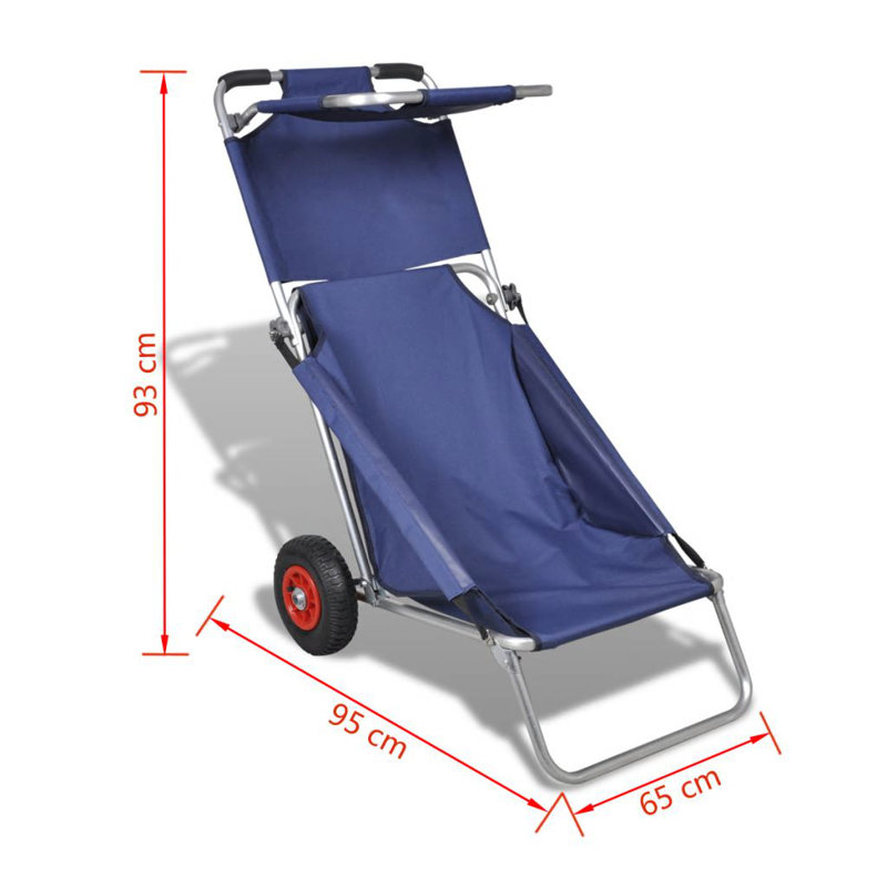 95cm H x 65cm W x 93cm D 80kg Platform Trolley