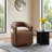 Performance Fabric Dining Chair Upholstered Modern Dining Chair with Hidden Casters For Dining Room Living Room-978860948