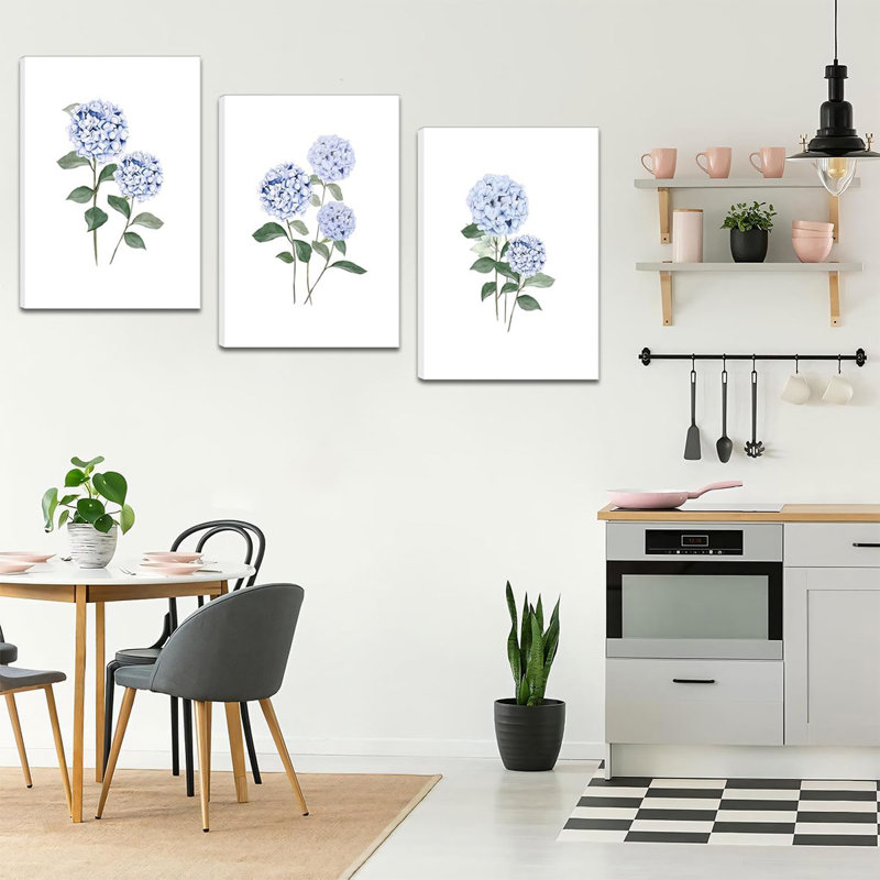 3 Piece Wrapped Canvas Print, 40 cm H x 90 cm W
