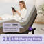 Cadre de lit réglable avec matelas ferme ferme en mousse viscoélastique gélifiée de 12 pouces, cadre épaissi actualisé, télécommande sans fil, relevage séparé de la tête et des pieds, assemblage facile sans outil-947723820
