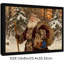 Art mural rétro noir encadré père Noël-1220949757