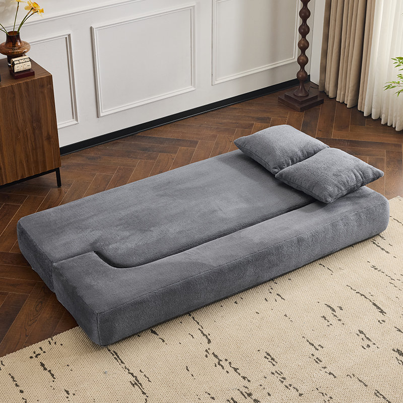 Multi-Functional Convertible Sectional Sofa with Fold-Out Bed & Ottoman Stools - Compact Chenille Couch for Small Spaces, Home Office, & Guest Rooms?
