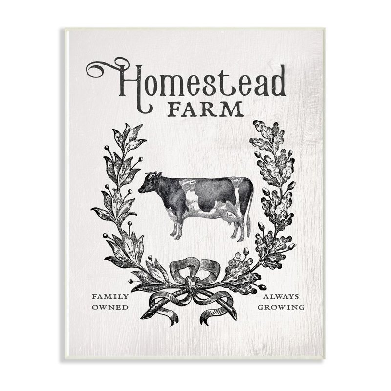 Homestead Farm Family - reproduction d'impression sur toile, Cadre brun, H 18,5 po x l 12,5 po