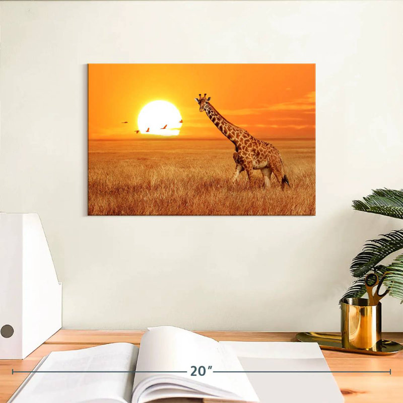 Big Sunset Giraffe, H 8 po x l 12 po