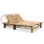 Chaise longue simple en bambou inclinable 80 po