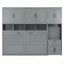 Lit escamotable simple avec placard et tiroirs-1155747890