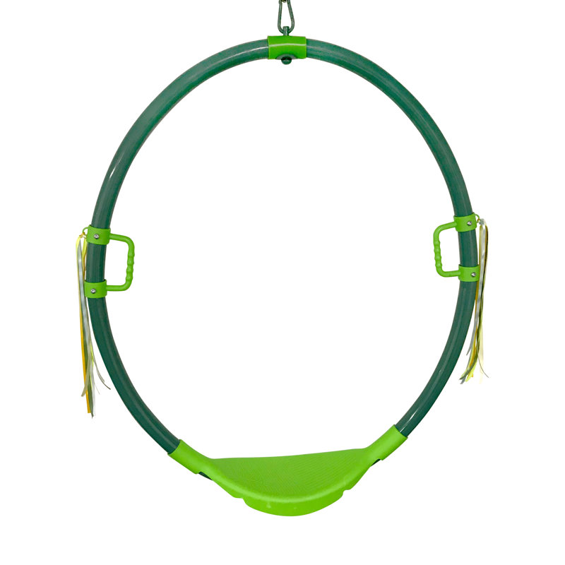 Hoopla Green Steel Ring Swing with Chains