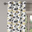 Rideaux à œillets décoratifs à 2 panneaux George Oliver, 50 po x 84 po, jaune et noir-784325999