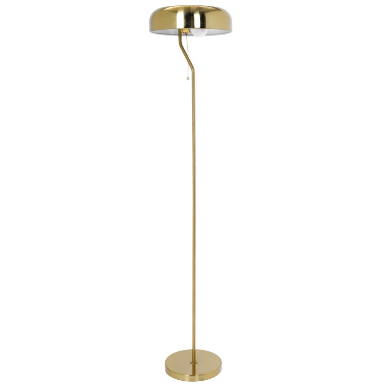 Lampe sur pied Spectra - extérieur doré et intérieur blanc