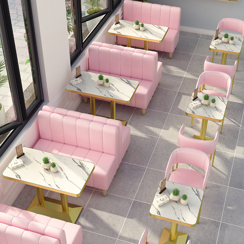 Bancs de restaurant simples, Rose