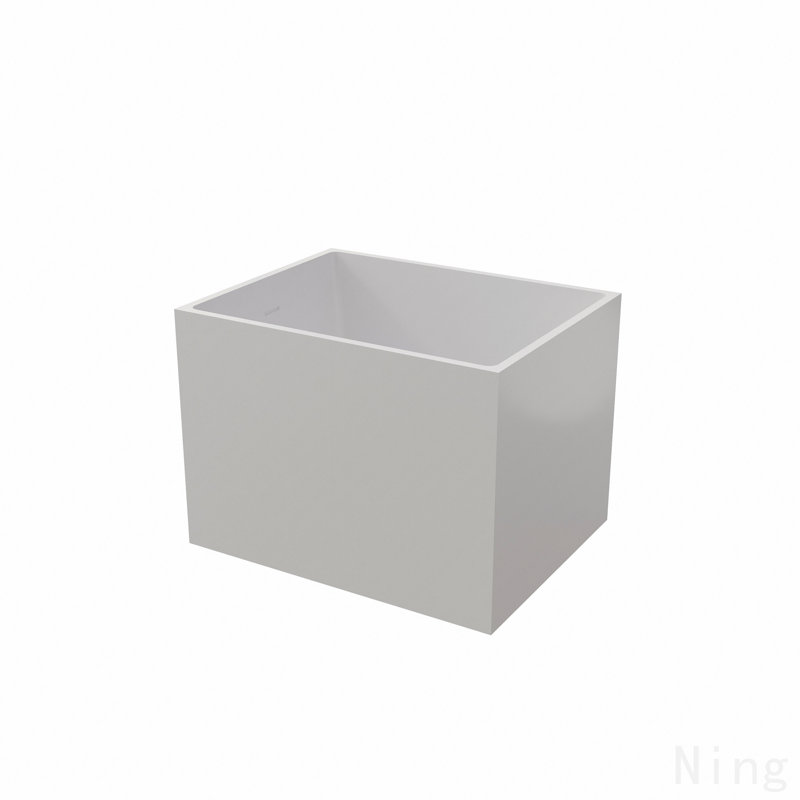Baignoires autoportantes autoportantes en acrylique, forme rectangulaire