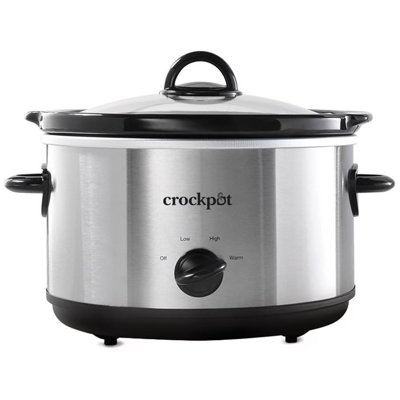 Crock-Pot 4.5 qt Silver Stoneware Slow Cooker