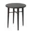 Table de bar gracieuse ronde - toutes saisons et fer, 41 po de hauteur, 32,5 po de largeur, 33,36 po de profondeur, table de jardin multi-look brune et pièce de cadre en fer, H x l L, Mark
