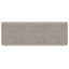Banc de salle à manger à hauteur de comptoir Lea, bois blanc classique, polyester gris
