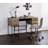 Desirre Rustic Oak & Black Finish Wirting Desk W/ USB Port (Not Including Office Chair)