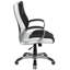  Fauteuil de bureau pivotant avec accoudoirs LeatherSoft