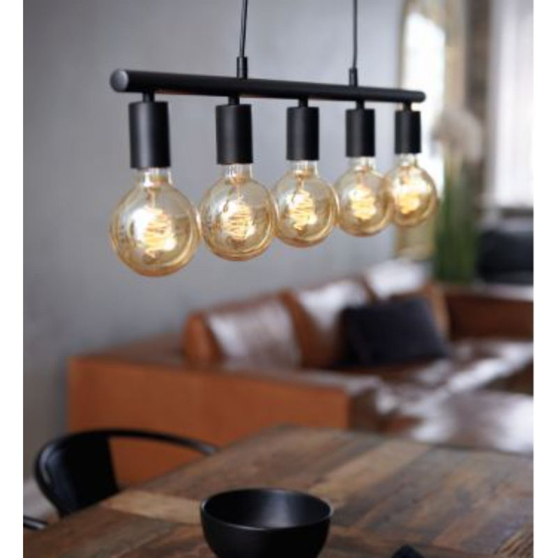 Paco 5 - Light Black Kitchen Island Pendant