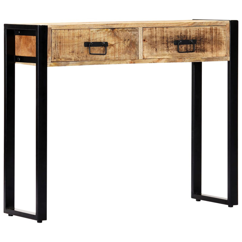 Ariton 90cm Solid Wood Top Console Table