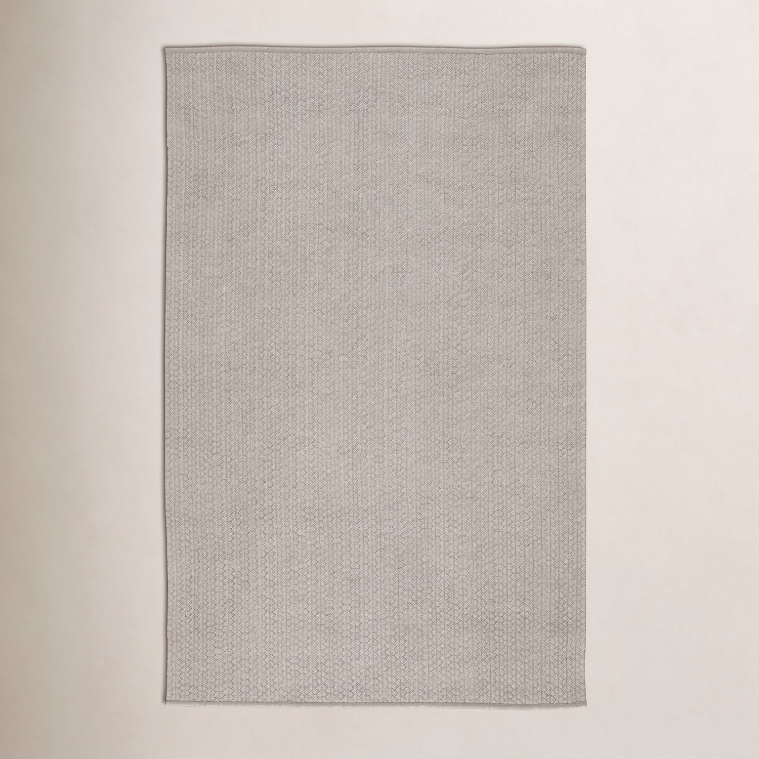 Cullen Light Gray Flatweave Outdoor Rug, Rectangle 8'10" x 11'9"