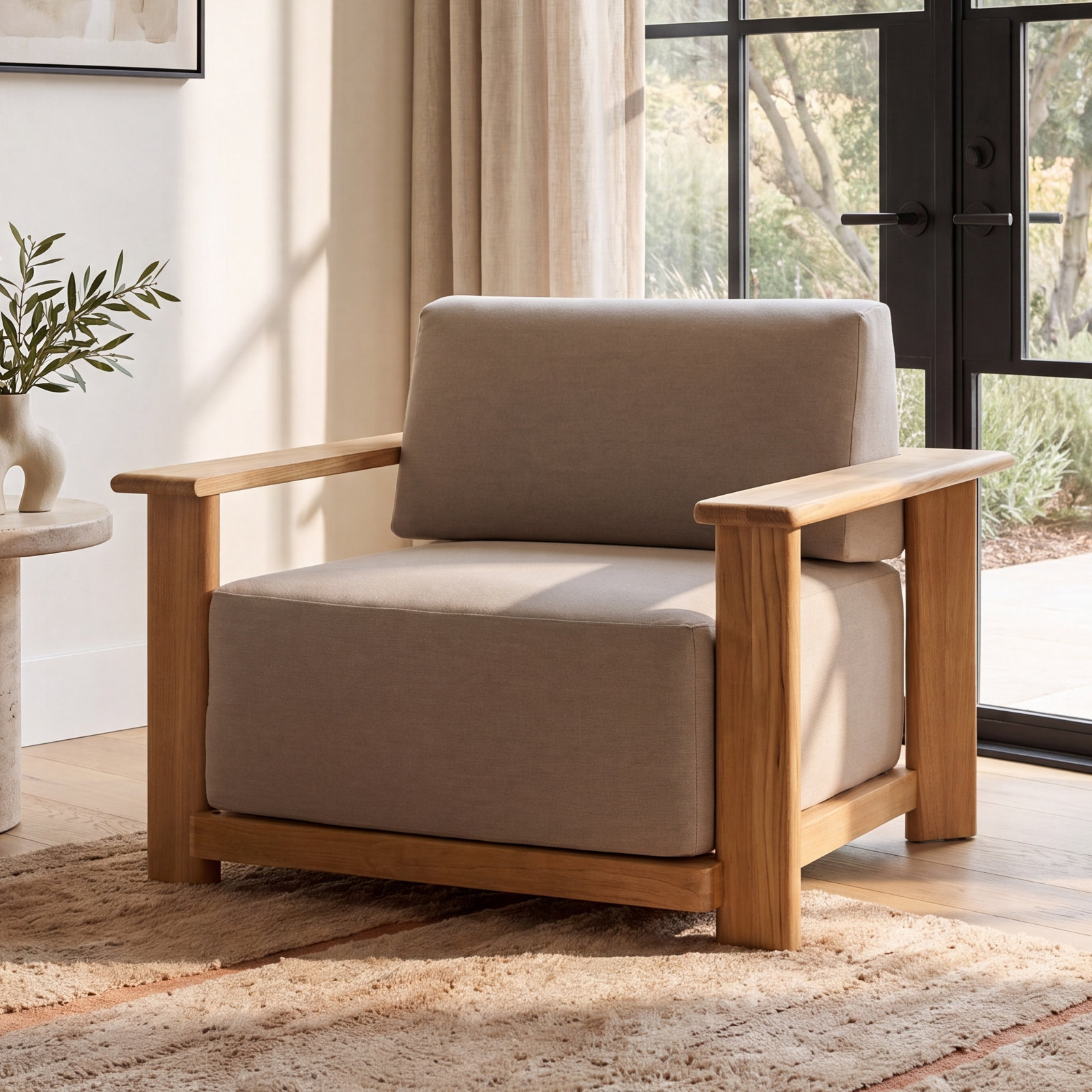 Julie Teak Patio Lounge Chair