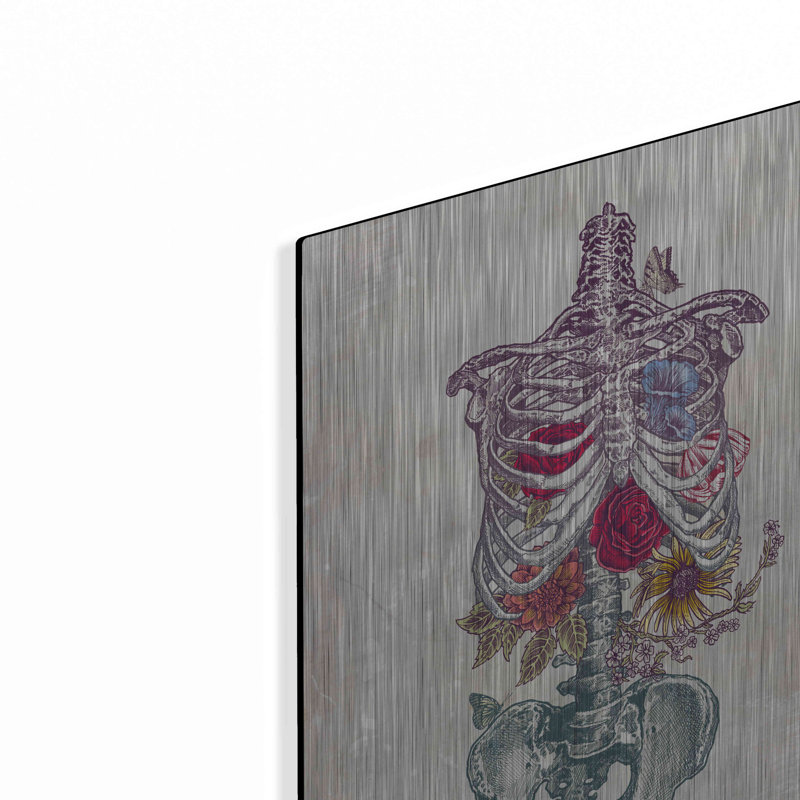 Trinx «Flowers From intérieur» par Rachel Caldwell, art mural en métal, H 16 po x l 12 po