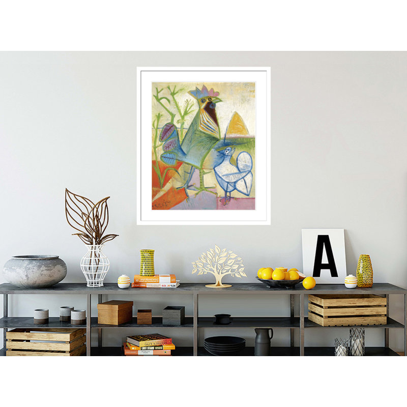 «The Cock of the Libération» par Pablo Picasso, impression giclée sur cadre, H 39,6 po x l 33,5 po
