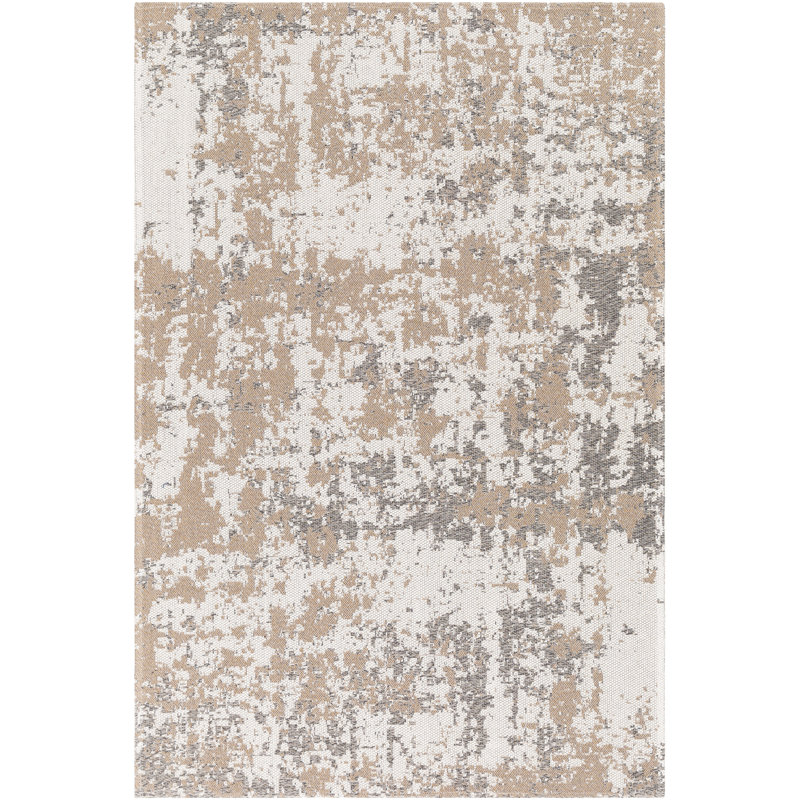 Emalina Cotton Abstract Indoor Rug, Rectangle 6'7" x 9'