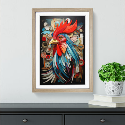 Rooster Dadaism No.2 - Framed Print