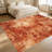 1PC Terracotta Rust Distressed Abstract Marbled area rugs for Living Room, Soft, All seasons, Easy-maintain, Washable Indoor mat, Farmhouse suitable for dining room, bedroom, entryway, kitchen, patio, home office, Home Decor, Outdoor Decor.-1463144847